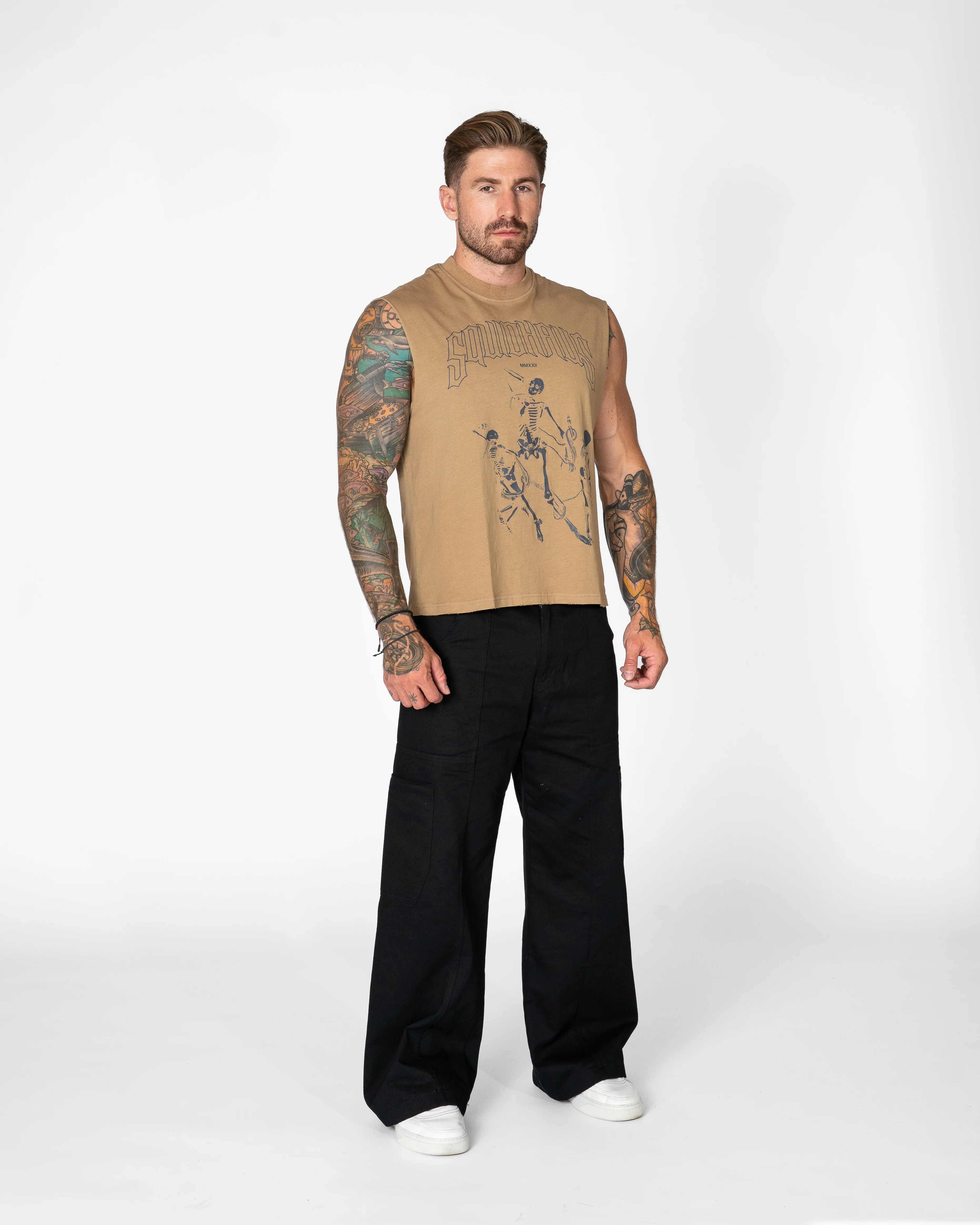 Vintage Cropped Relaxed Cut Off Tee - Image 11