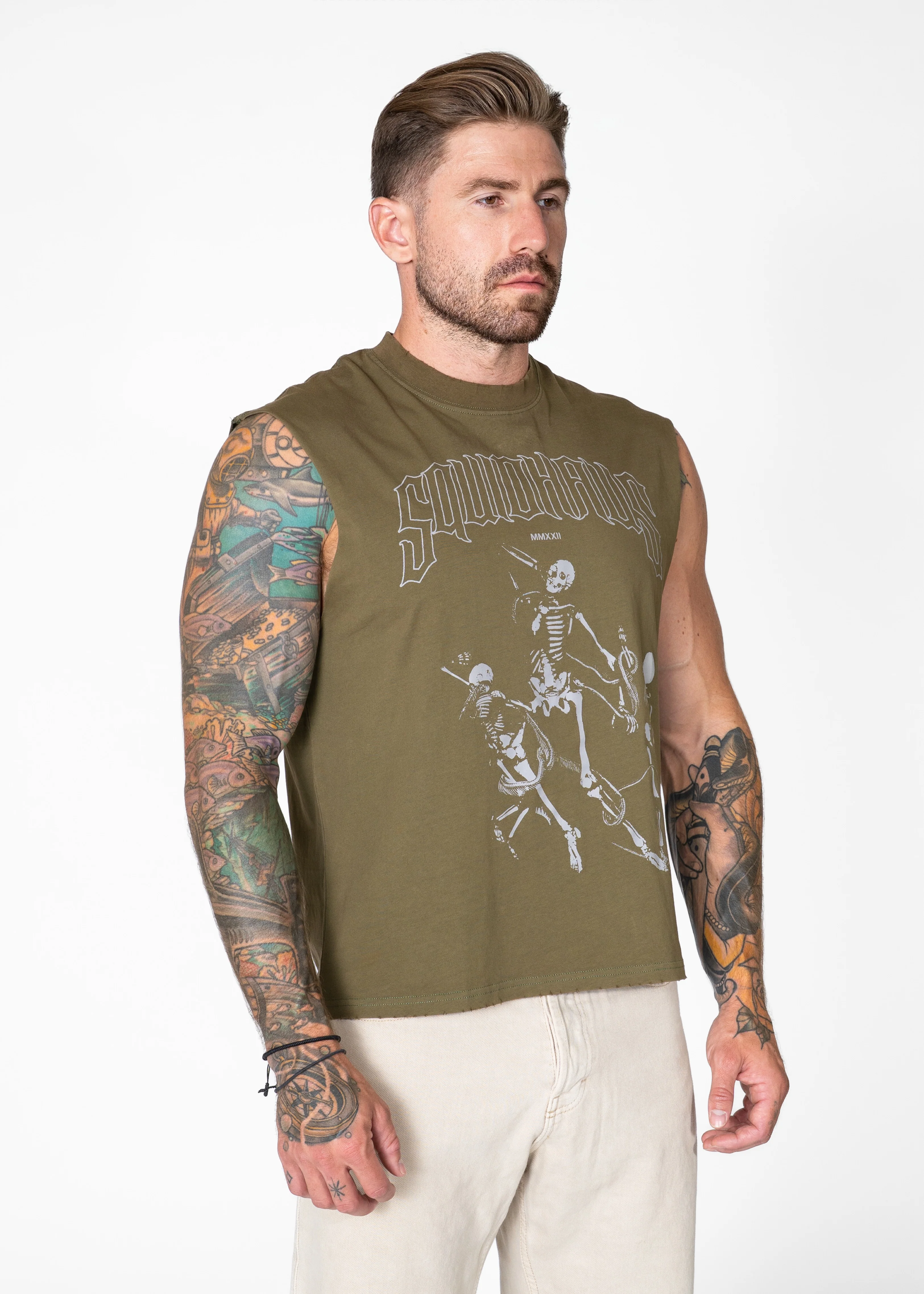 Vintage Cropped Relaxed Cut Off Tee - Image 13