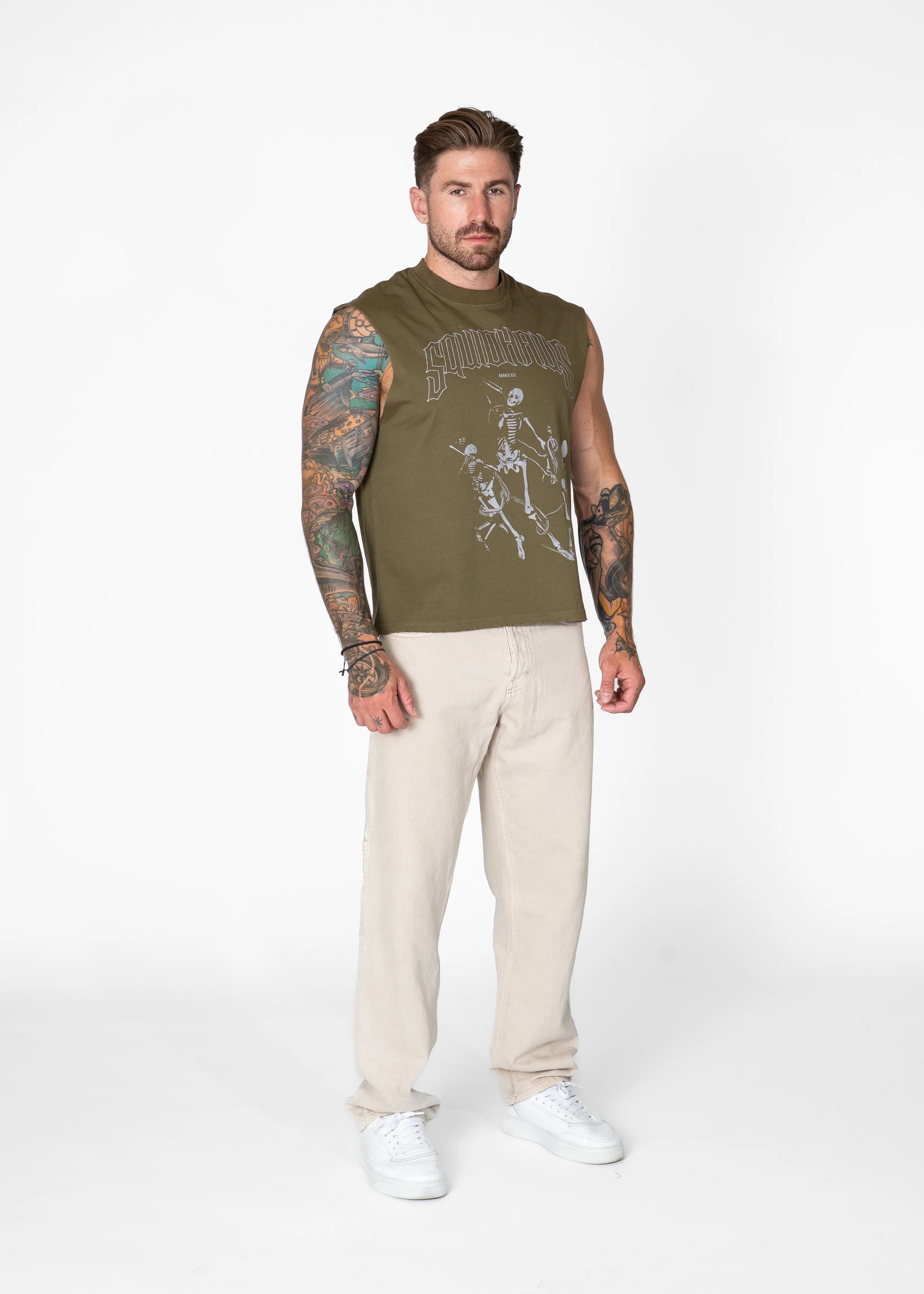 Vintage Cropped Relaxed Cut Off Tee - Image 15