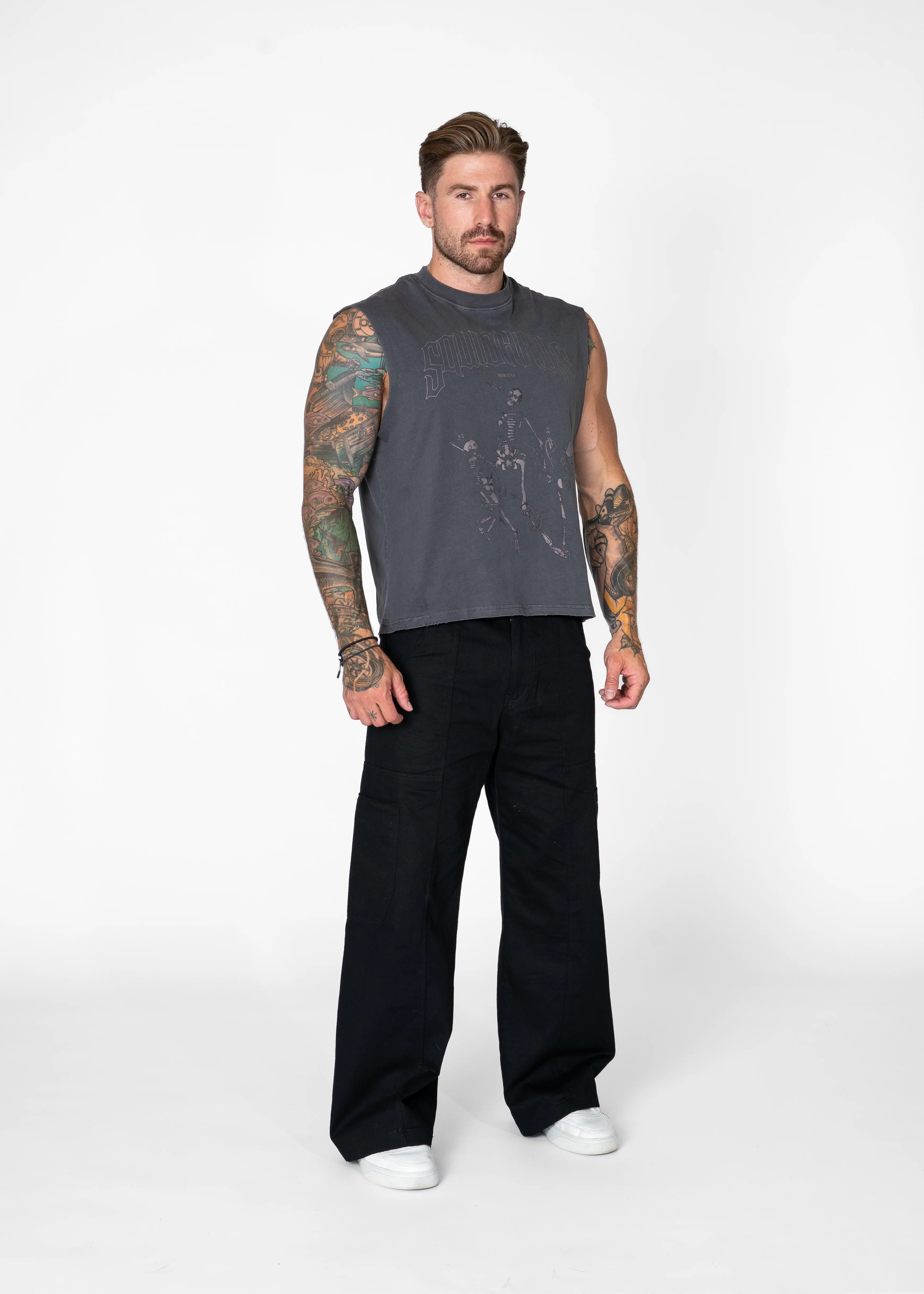 Vintage Cropped Relaxed Cut Off Tee - Image 7
