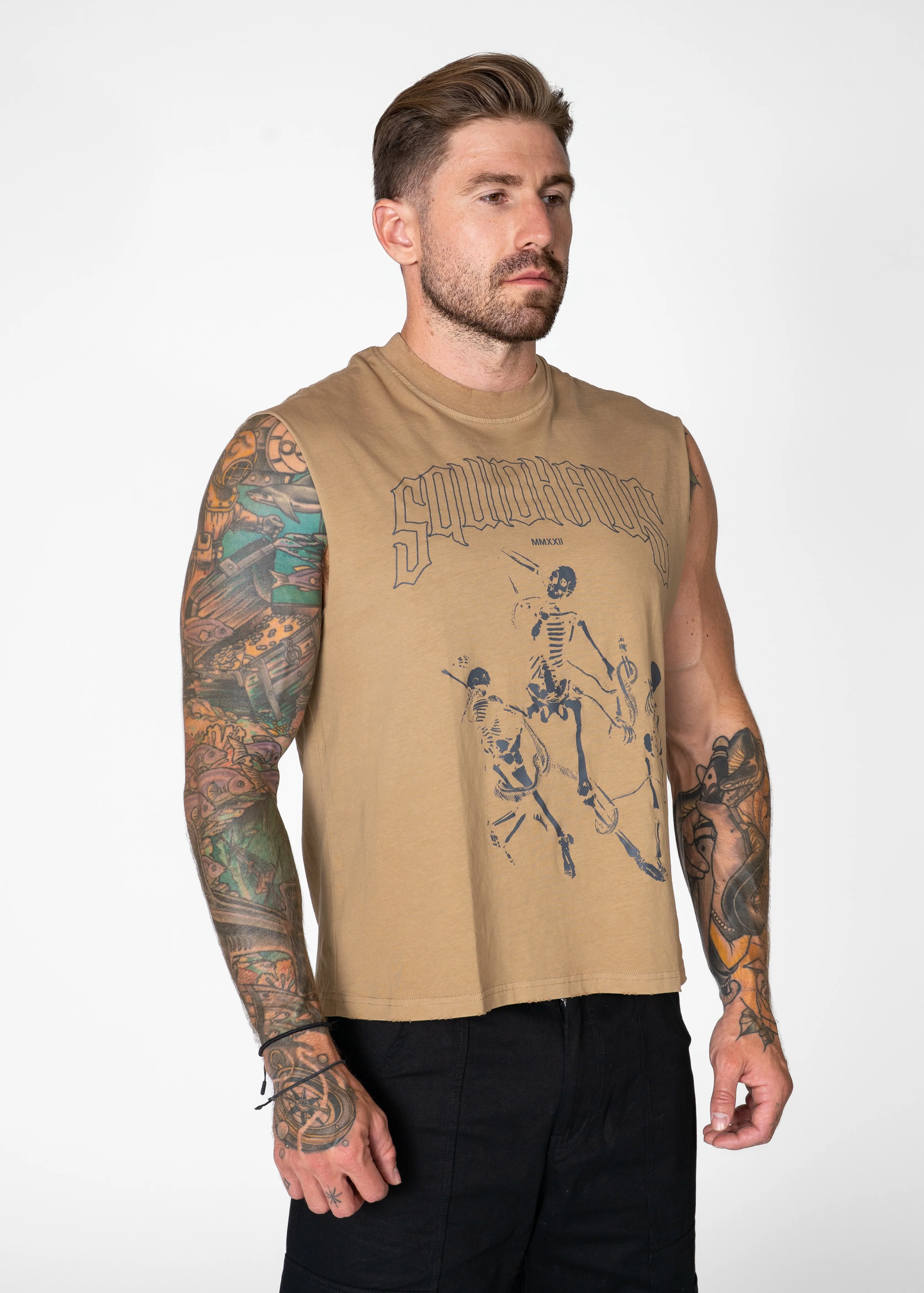 Vintage Cropped Relaxed Cut Off Tee - Image 9