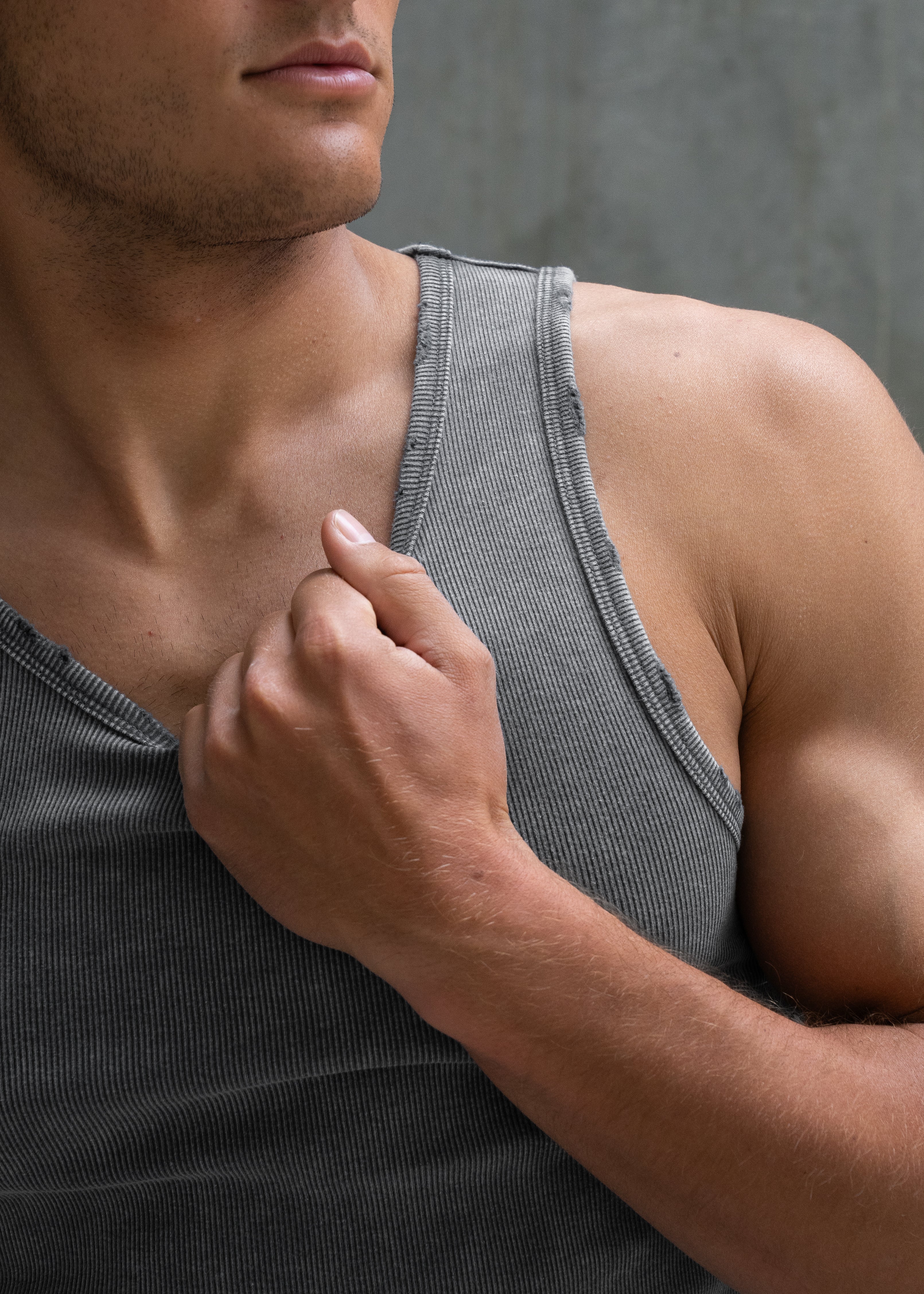Premium Ultra-Soft Cotton Distressed Fitted Tank 2 Pack - Image 6