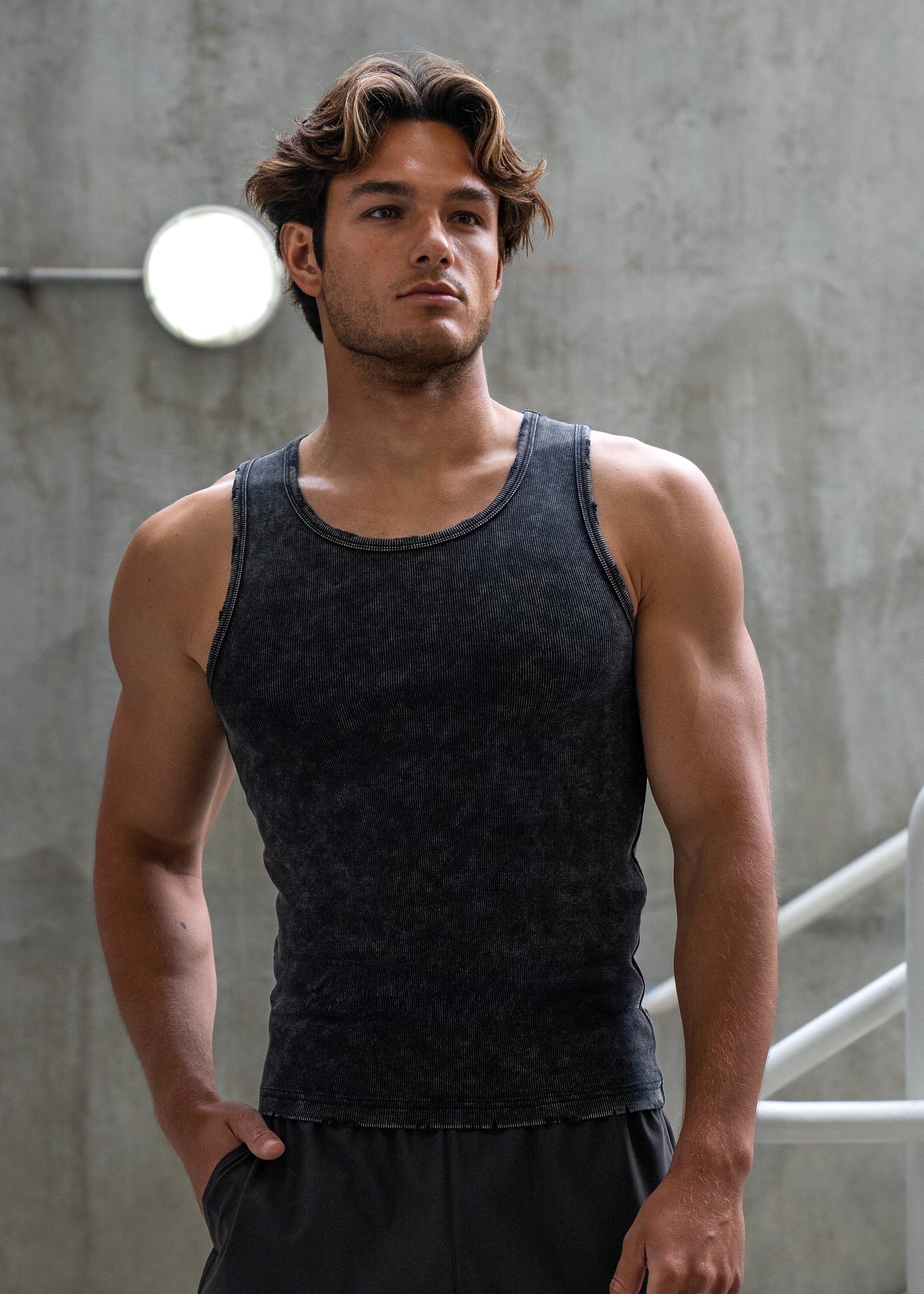 Premium Ultra-Soft Cotton Distressed Fitted Tank 2 Pack - Image 9