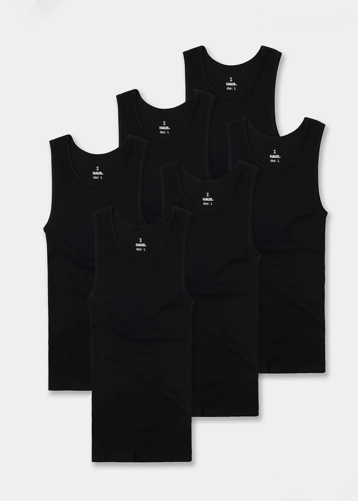Premium Ultra-Soft Cotton Fitted Tank 6 Pack - Image 5
