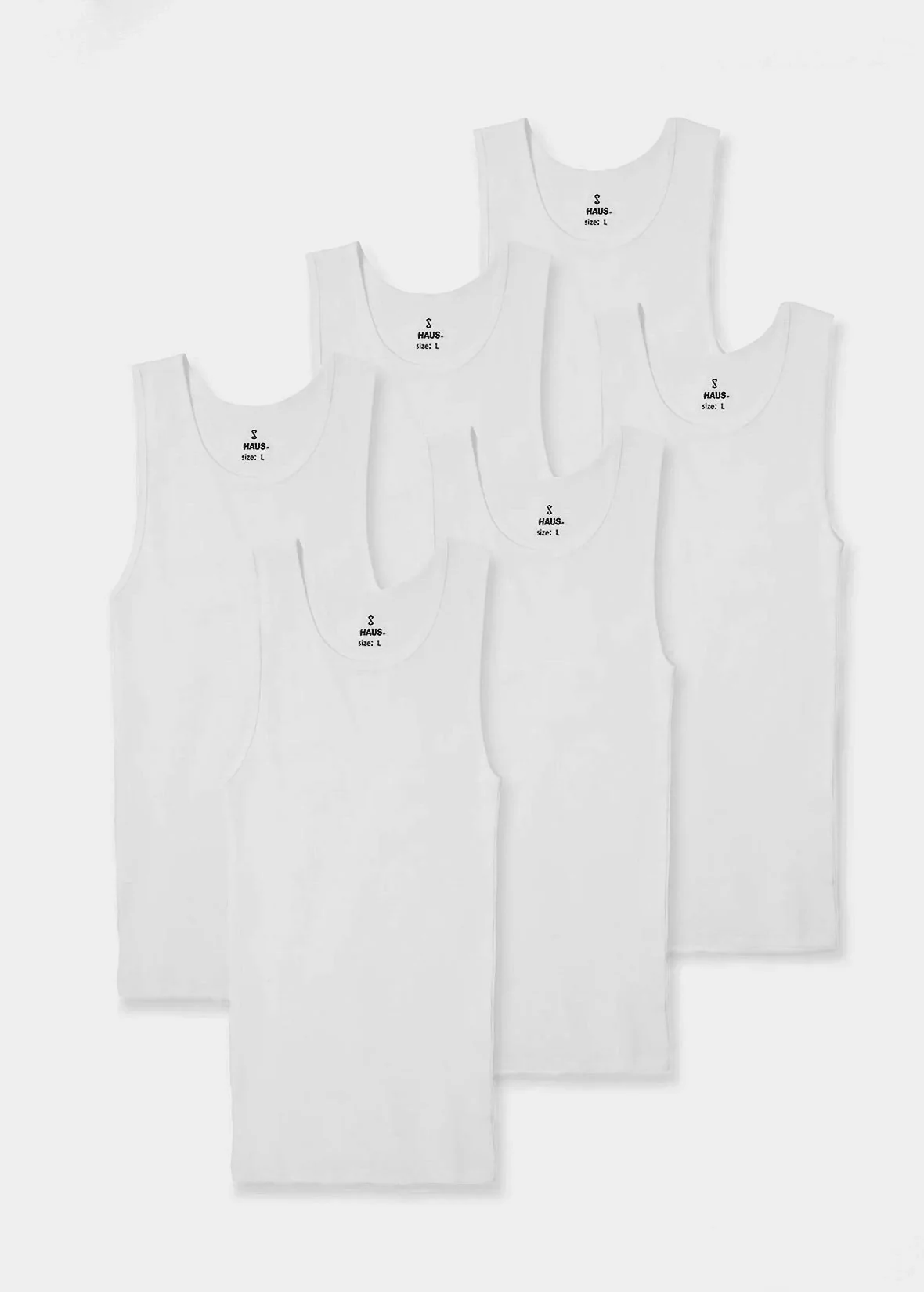 Premium Ultra-Soft Cotton Fitted Tank 6 Pack - Image 6