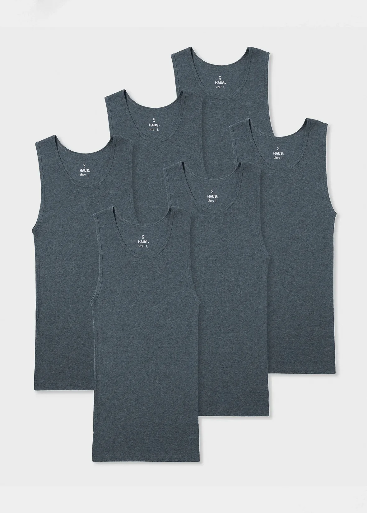 Premium Ultra-Soft Cotton Fitted Tank 6 Pack - Image 8